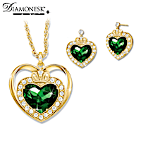 Irish Blessings Pendant Necklace And Earrings Set