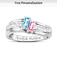 Forever By My Side Personalized Ring