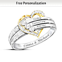 Today, Tomorrow & Always Personalized Ring