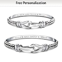 "Unbreakable Love" Personalized His & Hers Bracelet Set