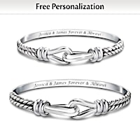 His & Hers Unbreakable Love Personalized Bracelet Set