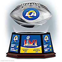Rams Super Bowl LVI Levitating Football Sculpture