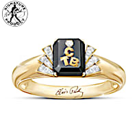 Elvis Presley 18K Gold-Plated TCB Ring