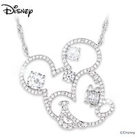 Disney Mickey Mouse Reflections Of Magic Crystal Necklace