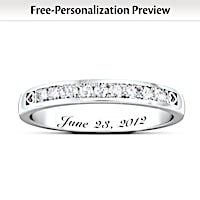 Our Forever Love Personalized Diamond Wedding Ring