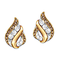 "Today, Tomorrow & Forever" Topaz And Mocha Diamond Earrings