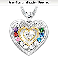 Always In My Heart Personalized Pendant Necklace