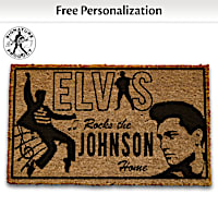 Elvis Personalized Welcome Mat