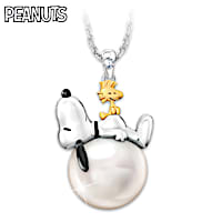 Snoopy Pearls Of Happiness Pendant Necklace