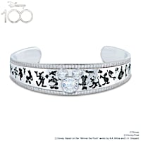 Disney100: Platinum Celebration Cuff Bracelet With Crystals