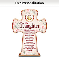 A Loving Prayer For My Daughter Personalized Cross