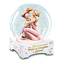 A Mother And Daughter's Love Is Forever Glitter Globe