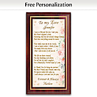 To My Love Personalized Wall Decor