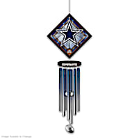 NFL Dallas Cowboys Wind Chime With Stained-Glass Logo