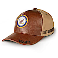 U.S. Navy Men's Cap With NAVY Emblem Patch