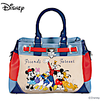 Disney Mickey And Friends Fashion Handbag With Heart Charm