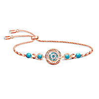 "Eye Of Protection" Copper Bracelet With Turquoise Beads