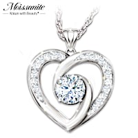 "A Mother's Love" 1-Carat Moissanite Pendant Necklace