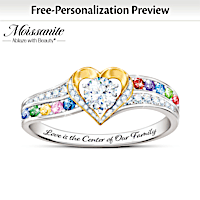 Moissanite A Mother's Love Personalized Ring