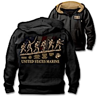 USMC Soldiers Through The Years Hoodie