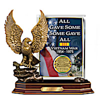 Vietnam Veterans Tribute Sculpture With Sculpted Eagle