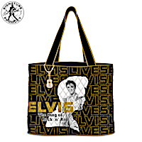 Elvis "The King Of Rock 'N' Roll" Tote Bag With Guitar Charm