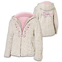 "Hope For A Cure" Breast Cancer Awareness Sherpa Jacket
