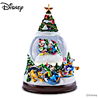 Disney Holiday Sculptural Snowglobe With Lights And Music