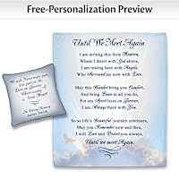 Remembrance Blanket And Personalized Pillow Set