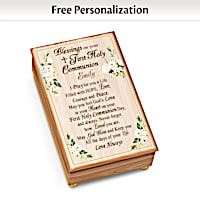Blessings On Your First Communion Personalized Music Box