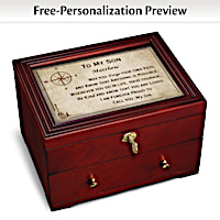 To My Son Personalized Keepsake Box