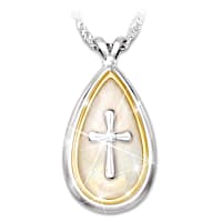 In God's Hands Diamond Pendant Necklace
