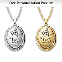 Dogs Fill Our Hearts With Love Personalized Pendant Necklace