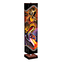 Matt Stawicki Four-Sided Dragon Art Floor Lamp