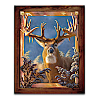 Stained-Glass Wall Decor Lights Up With Larry Zach Deer Art