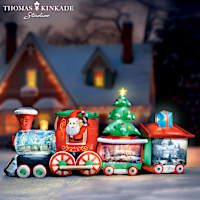 Thomas Kinkade Studios Inflatable Holiday Train Lights Up