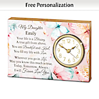 My Daughter, My Blessing Personalized Clock
