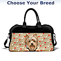 I Love My Dog Weekender Bag: Choose Your Favorite Breed