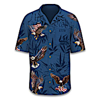 We The People Patriotic Men's Hawaiian-Style Shirt