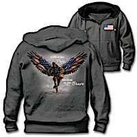 Wings Of Pride & Protection Hoodie Honors U.S. Military