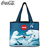 COCA-COLA "Share The Magic" Quilted Tote Bag