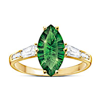 "Majestic Treasure" Genuine Helenite Ring