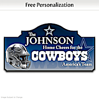 Dallas Cowboys Personalized Welcome Sign