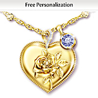 Blossom Of Love Granddaughter Personalized Pendant Necklace