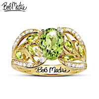 2-Carat Gemstone Viridian Dream Bob Mackie Peridot Ring