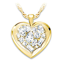 "Reflections Of Our Love" White Topaz Pendant Necklace