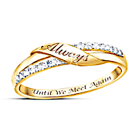 Diamond 18K Gold-Plated Until We Meet Again Ring