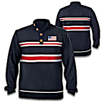 "Land Of Liberty" Patriotic Men's Pullover Sweater