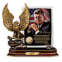 John F. Kennedy-Inspired Sculpture With Inspiring Quote