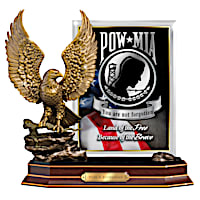 POW/MIA Commemorative Tribute With Sculpted Eagle